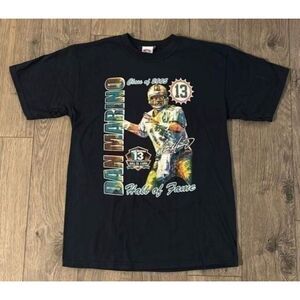 2005 Dan Marino #13 HOF Hall Of‎ Fame Inductee T-Shirt Medium Miami Dolphins